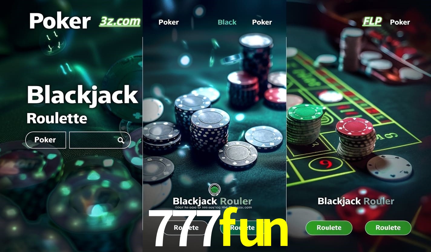 Cassino online 777fun com Poker, Blackjack e Roleta ao vivo para jogadores do Brasil